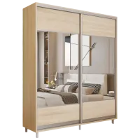 Гардероб Раздвижной Mobildor-Lux ARON 1700 K1 3025 170 x 60см x 220 / ЛДСП / Дуб Сонома