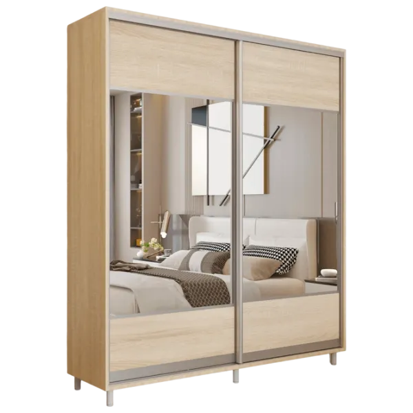 Dulap pentru haine Glisant Mobildor-Lux ARON 2100 K1 3025 210 x 60 x 220 / PAL / Stejar Sonoma photo 1 Dulap pentru haine Glisant Mobildor-Lux ARON 2100 K1 3025 210 x 60 x 220 / PAL / Stejar Sonoma photo 1