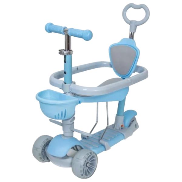 Детский трёхколёсный самокат 4Play Multi 5 in 1 (643110) 25 кг/ Синий photo 1 Детский трёхколёсный самокат 4Play Multi 5 in 1 (643110) 25 кг/ Синий photo 1
