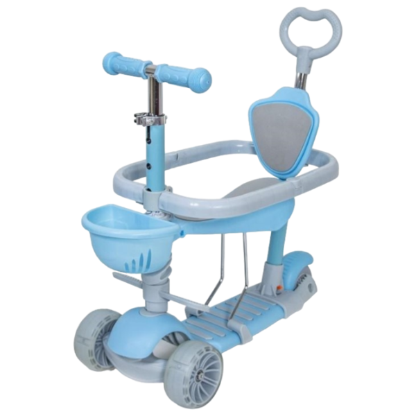 Детский трёхколёсный самокат 4Play Multi 5 in 1 (643110) 25 кг/ Синий photo 1 Детский трёхколёсный самокат 4Play Multi 5 in 1 (643110) 25 кг/ Синий photo 1