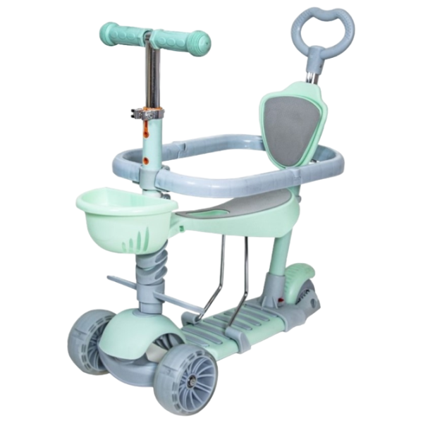 Детский трёхколёсный самокат 4Play Multi 5 in 1 (643108) 25 кг/ Мятный photo 1 Детский трёхколёсный самокат 4Play Multi 5 in 1 (643108) 25 кг/ Мятный photo 1