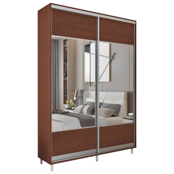 Гардероб Раздвижной Mobildor-Lux ARON 1500 K1 2226 150 x 60см x 220 / ЛДСП / Венге photo 1 Гардероб Раздвижной Mobildor-Lux ARON 1500 K1 2226 150 x 60см x 220 / ЛДСП / Венге photo 1