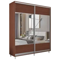 Гардероб Раздвижной Mobildor-Lux ARON 2100 K1 2226 210 x 60см x 220 / ЛДСП / Венге