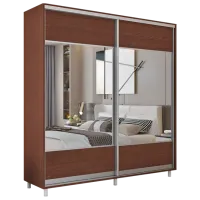 Dulap pentru haine Glisant Mobildor-Lux ARON 2300 K1 2226 230 x 60 x 220 / PAL / Wenghe