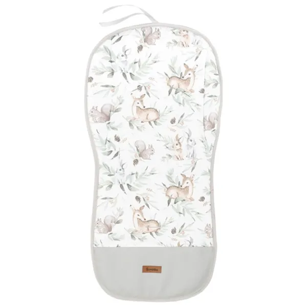Salteluța pentru cărucior Sensillo Wafel 20760 Bumbac, poliester, polister/ Animale/ White photo 1