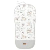 Матрасик для коляски Sensillo Wafel 20760 Хлопок, полиэстер , полиэстер/ Животные/ Белый