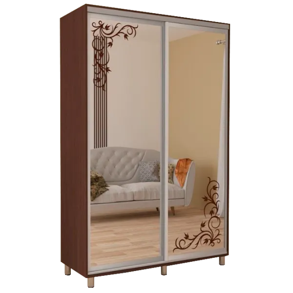 Dulap cupe Mobildor-Lux ARON S 2000 desen 2226 200 x 60 x 220 / PAL / Wenghe photo 1