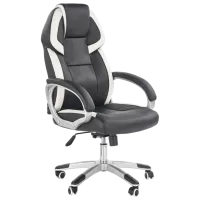 Fotoliu de birou Halmar Barton Piele artificială/ Black White