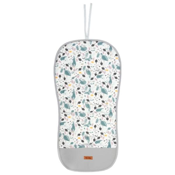 Salteluța pentru cărucior Sensillo Velvet 207545 Bumbac, polister/ Frunze/ Gray photo 1