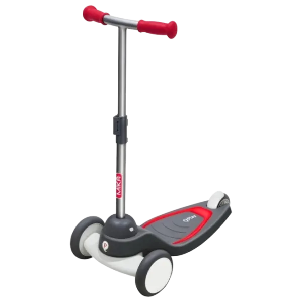 Trotinetă pentru copii cu trei roți Qplay Mika (630328) 50 kg/ Red photo 1