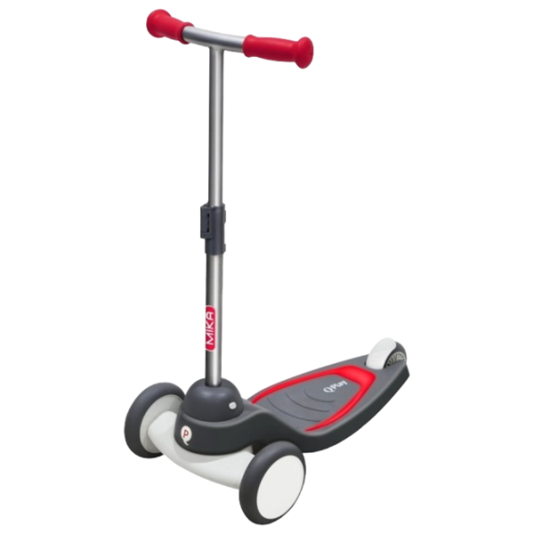Trotinetă pentru copii cu trei roți Qplay Mika (630328) 50 kg/ Red photo 1