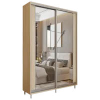 Dulap pentru haine Glisant Mobildor-Lux ARON 1000 K2 3025 100 x 60 x 220 / PAL / Stejar Sonoma