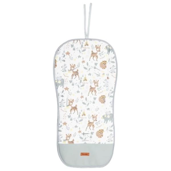 Salteluța pentru cărucior Sensillo Velvet 207544 Bumbac, polister/ Girafă/ Light Gray photo 1