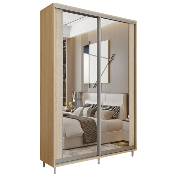 Dulap pentru haine Glisant Mobildor-Lux ARON 1200 K2 3025 120 x 60 x 220 / PAL / Stejar Sonoma photo 1 Dulap pentru haine Glisant Mobildor-Lux ARON 1200 K2 3025 120 x 60 x 220 / PAL / Stejar Sonoma photo 1