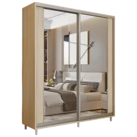 Dulap pentru haine Glisant Mobildor-Lux Aron 1700 K2 3025 170 x 60 x 220 / PAL / Stejar Sonoma