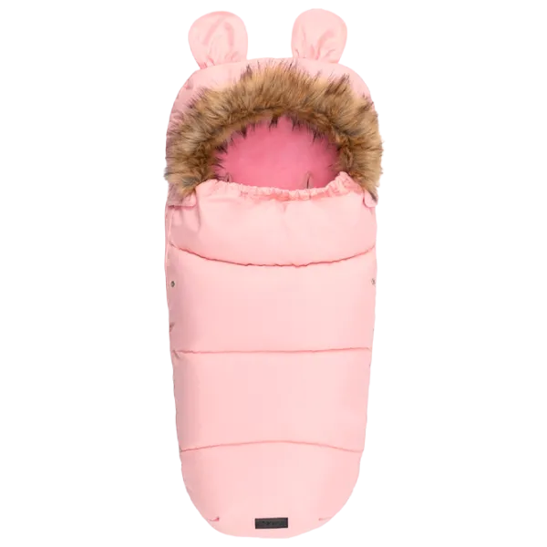 Husă pentru cărucior MoMi Footmuf Blană artificială, poliester/ Pink photo 1