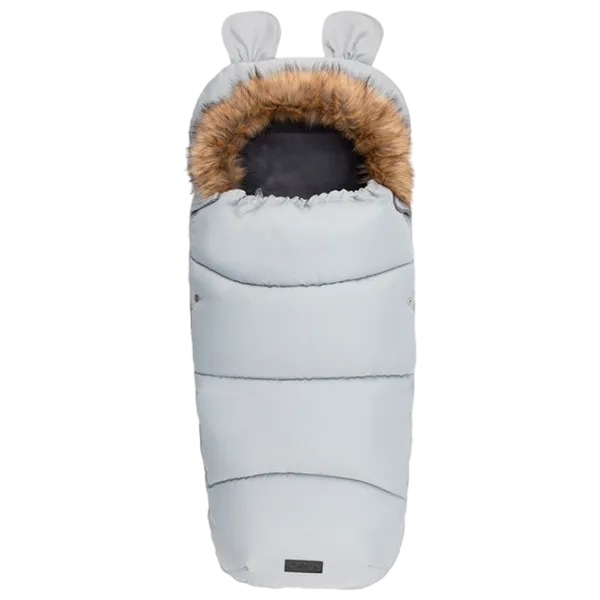 Husă pentru cărucior MoMi Footmuf Blană artificială, poliester/ Gray photo 1