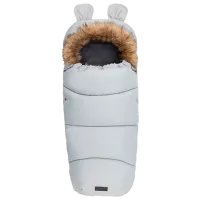Husă pentru cărucior MoMi Footmuf Blană artificială, poliester/ Gray