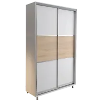 Dulap cupe Mobildor-Lux ARON S 1200 K 8681 120 x 60 x 220 / PAL / Alb briliant