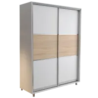 Dulap cupe Mobildor-Lux ARON S 1600 K 8681 160 x 60 x 220 / PAL / Alb briliant