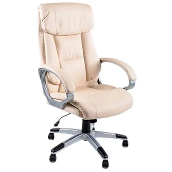 Fotoliu de birou AG Sigma HB Piele artificială/ Cream photo 1