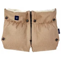 Рукавицы для коляски Womar Zaffiro 011899 Меланж, Овчина/ Бежевый