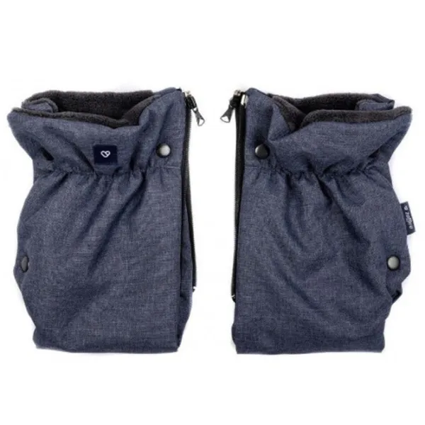 Mănuși pentru cărucior Womar Zaffiro iMove Plush Melange Poliester, Poliester/ Blue photo 1
