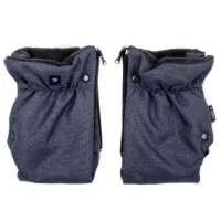 Рукавицы для коляски Womar Zaffiro iMove Plush Melange Полиэстер, Полиэстер/ Синий