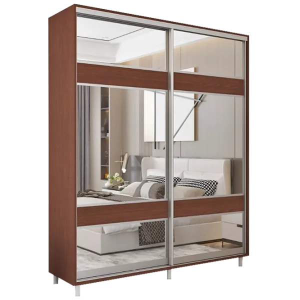 Dulap cupe Mobildor-Lux ARON 1300 K2 2226 130 x 60 x 220 / LPAL / Wenghe photo 1