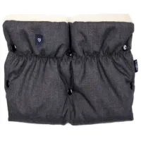 Рукавицы для коляски Womar Zaffiro iMove Melage Полиэстер, Овчина/ Тёмно-серый