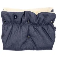 Рукавицы для коляски Womar Zaffiro iMove Melage Полиэстер, Овчина/ Синий