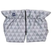 Рукавицы для коляски Womar Zaffiro Plush Полиэстер, Полиэстер/ Серый