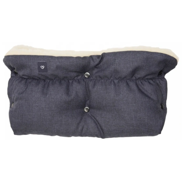 Mănuși pentru cărucior Womar Zaffiro Plush Poliester, Lână/ Black photo 1