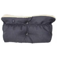 Рукавицы для коляски Womar Zaffiro Plush Полиэстер, Шерсть/ Черный