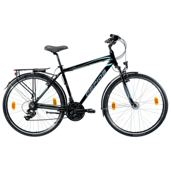 Bicicletă Gepida Alboin 200 28" 19" Oțel/ Black Green photo 1