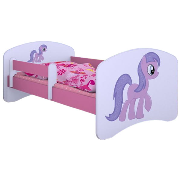 Детская кровать Happy Babies Happy Pony 70 x 140 см/ Щит/ Белый photo 1