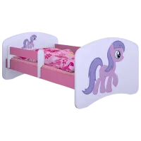 Детская кровать Happy Babies Happy Pony 70 x 140 см/ Щит/ Белый