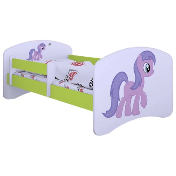 Детская кровать Happy Babies Happy Pony 70 x 140 см/ Щит/ Белый photo 1