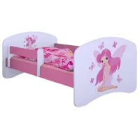 Pat pentru copii Happy Babies Happy Princess 70 x 140 cm/ Placa/ White