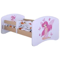 Pat pentru copii Happy Babies Happy Princess 70 x 140 cm/ Placa/ White