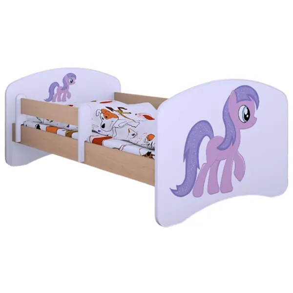 Детская кровать Happy Babies Happy Pony 70 x 140 см/ Щит/ Белый photo 1