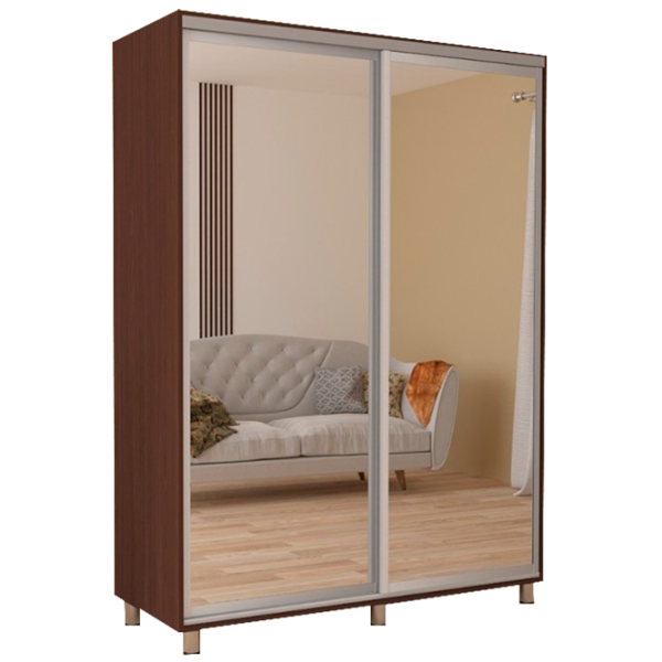 Шкаф cupe Mobildor-Lux ARON 1400 2226 140 x 60см x 220 / LPAL / Венге photo 1