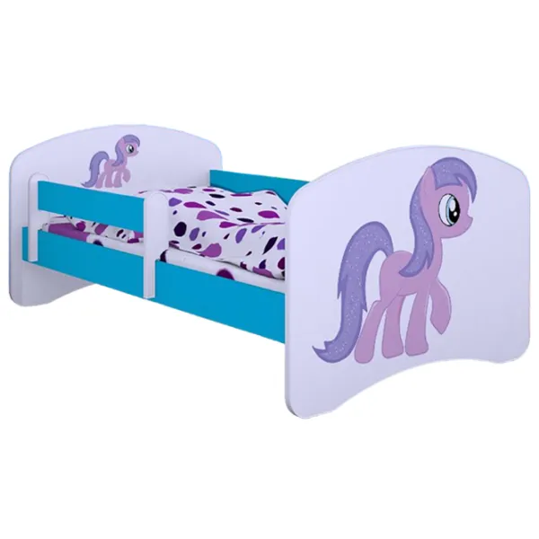 Детская кровать Happy Babies Happy Pony 70 x 140 см/ Щит/ Белый photo 1