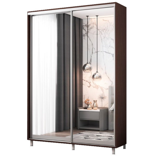 Шкаф cupe Mobildor-Lux ARON S 1000 2226 100 x 60см x 220 / LPAL / Венге photo 1