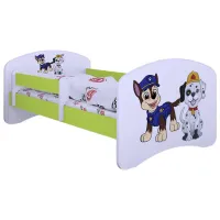 Детская кровать Happy Babies Happy Two Dogs 70 x 140 см/ Щит/ Белый