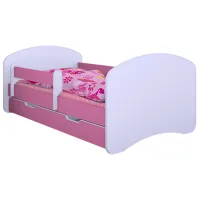 Детская кровать Happy Babies Happy 80 x 160 см/ Щит/ Белый