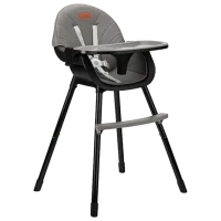 Scaun de masă MoMi Flovi (KRKA00018) Clasic/ 6 luni / Black 