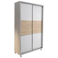 Dulap cupe Mobildor-Lux ARON 1200 K 8681 120 x 60 x 220 / PAL / Alb briliant