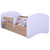 Pat pentru copii Happy Babies Happy 70 x 140 cm/ Placa/ White