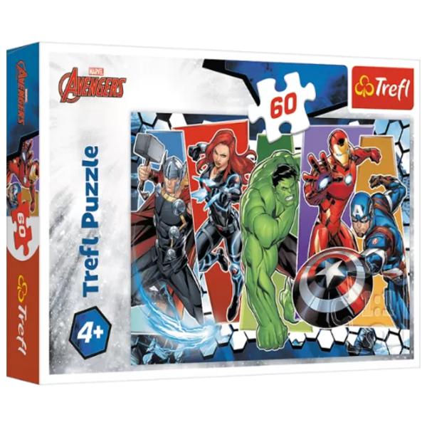 Puzzle 2D Trefl The Avengers Invincible 3+/ Numărul de piese: 60 photo 1